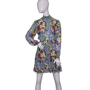By TiMo Dress Floral Print Long Sleeve Size M Fully Lined